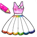 Glitter Dress Coloring Book