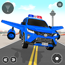 Flying Prado Car Robot Game